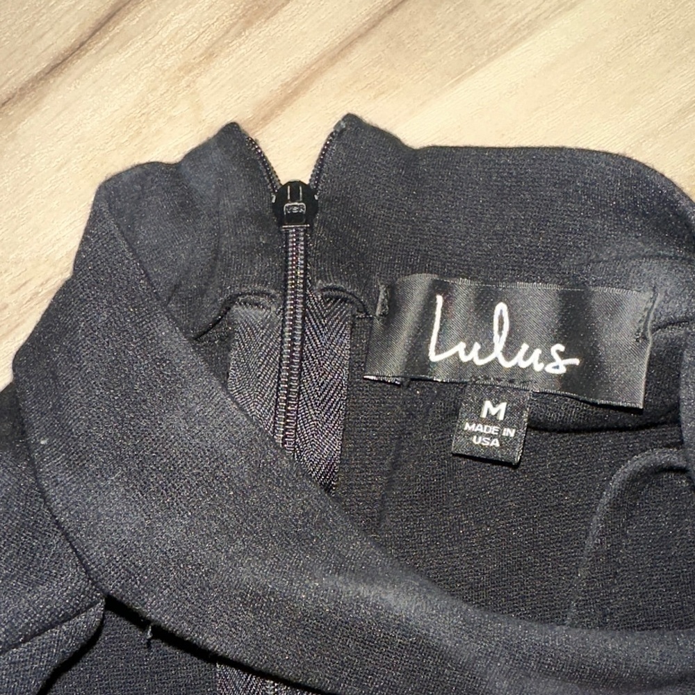 Lulu's Elegant Black Sleeveless Bodysuit - Picture 3 of 4